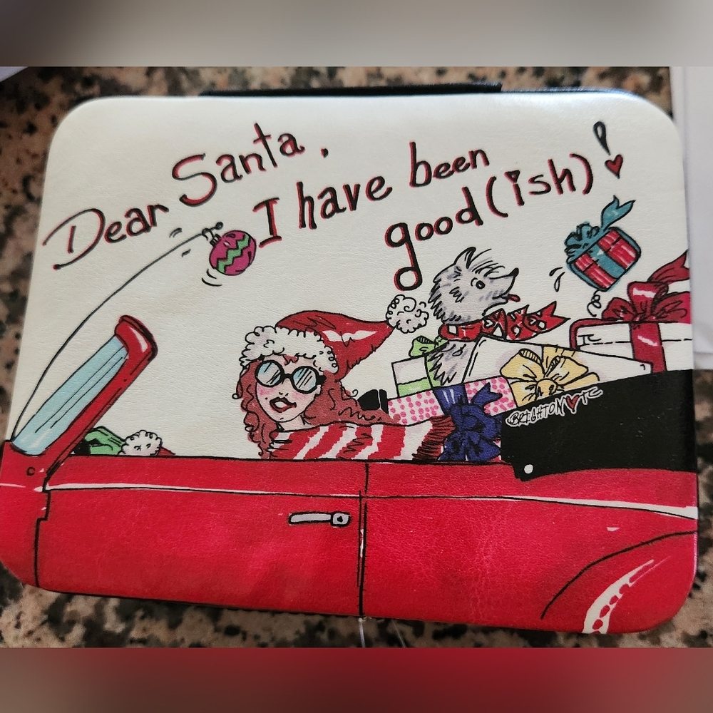 Brighton Dear Santa, I have been good-ish jewelry travel case jewelry Christmas - Picture 16 of 16
